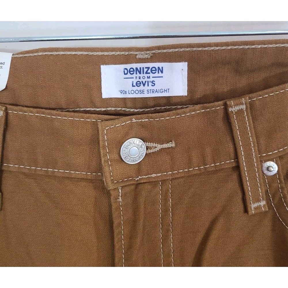 NWT DENIZEN from Levi's Women's Mid Rise Loose Fit Full Straight Jeans   12/W31 - Picture 3 of 5